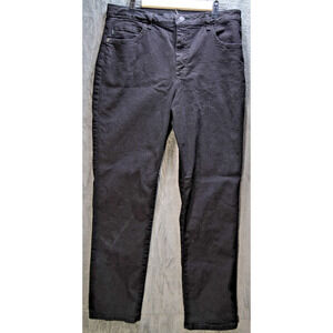 Lee Instantly Slims Relaxed Fit Jeans 14L Black Straight Leg High Rise Stretch